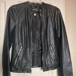 Express Black Leather Jacket